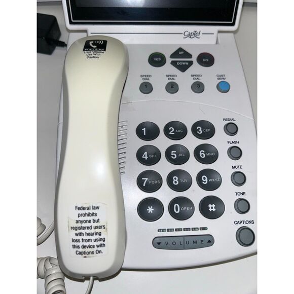CapTel 840i Analog Captioned Phone Hearing Impaired - Picture 4 of 4
